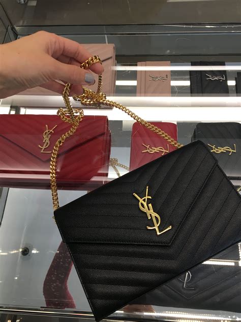 ysl chain wallet reviews|YSL wallet on chain used.